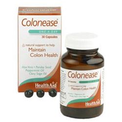 HealthAid | Colonease (Peppermint & Aloe Vera Plus) - 30 Capsules | 30 capsule