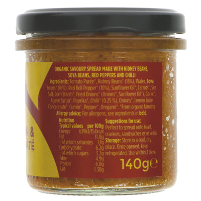 Suma | Pate - Kidney Bean, Red Pepper - Jar | 140g