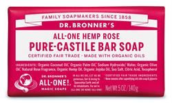 Dr Bronner | Org Rose Soap Bar 140g | 140g