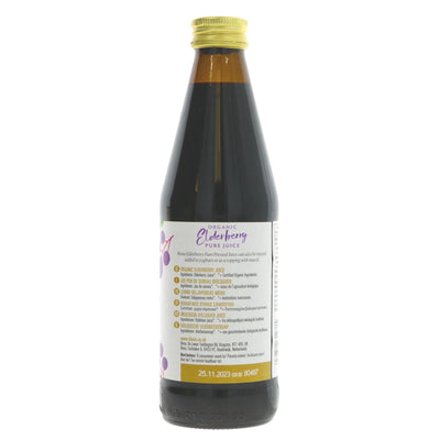 Organic Elderberry Superjuice | 100% Pure | Vegan | Benefits Coughs and Colds