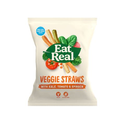 Eat Real | Veggie Straws - Kale, Tomato & Spinach | 45g