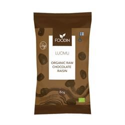 Foodin | Organic Raw Chocolate Raisins 80G | 80g