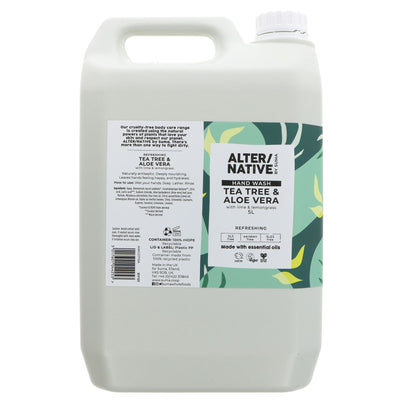 Alter/Native | Hand Wash - Tea Tree & Aloe - Refreshing with lemongrass | 5l