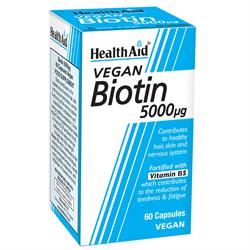 HealthAid | Biotin 5000mg Capsules 60's | 60 capsule