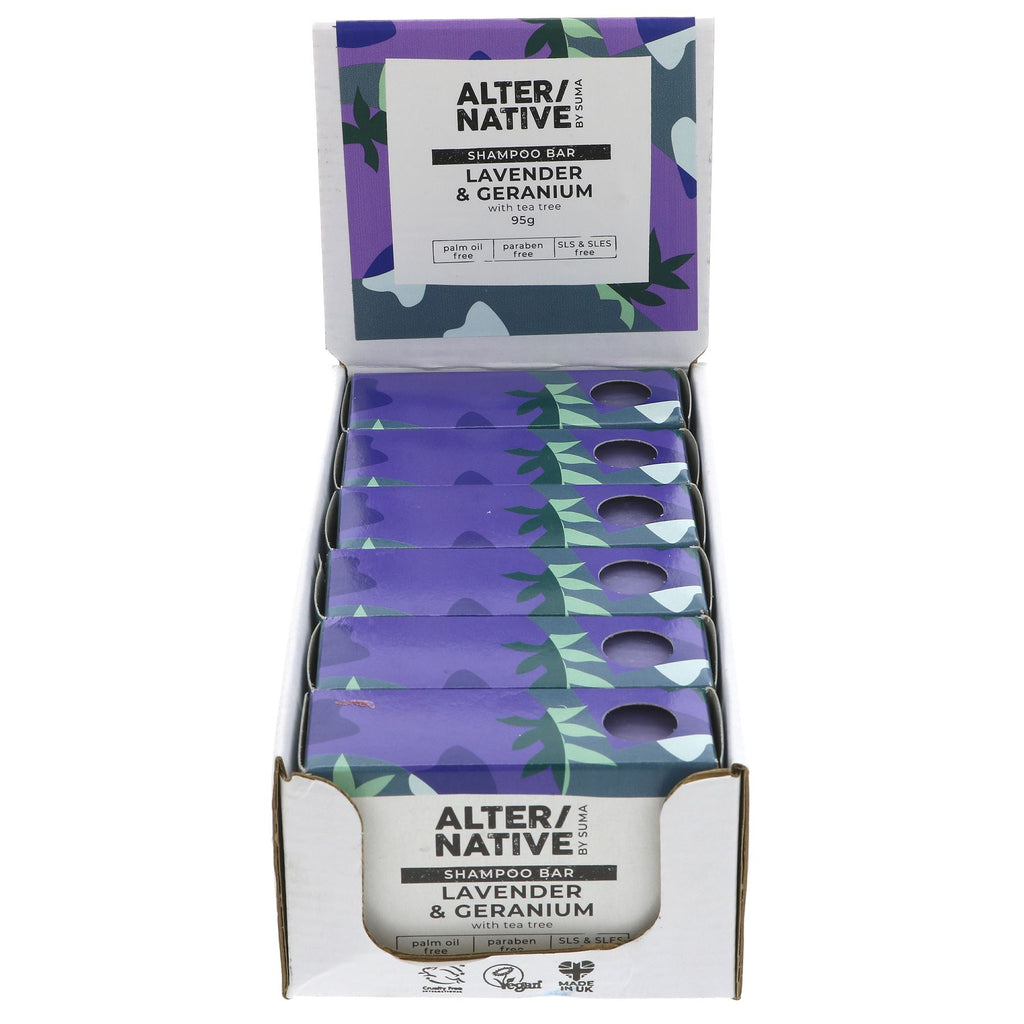 Alter/Native | Shampoo Bar - Lavender & Geranium - With tea tree | 95g