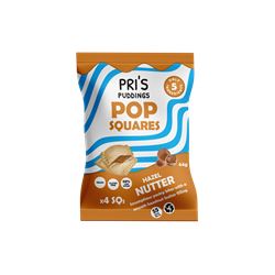 Pris Puddings | Pop Squares with Hazelnut Butter 44g | 44g