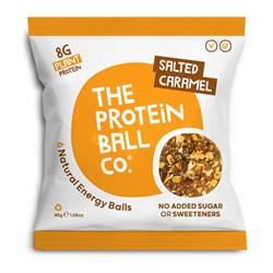 The Protein Ball Co | Salted Caramel Protein + Vitamin Balls Plant Protein Snack 45g | 45g