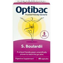 Optibac Probiotics | Saccharomyces Boulardii 40 capsules | 40 capsule