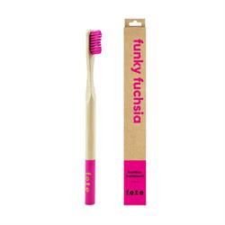 From Earth to Earth | Bamboo Toothbrush Funky Fuchsia - Hot Pink Firm 1 Unit | 16g