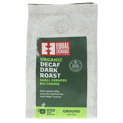 Equal Exchange Dark Roast Decaf - Fairtrade, Organic, Vegan, 200g