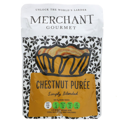 Merchant Gourmet Chestnut Puree: rich, smooth & vegan. Perfect for soups, sauces, baking & desserts. No VAT.