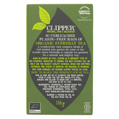 Clipper | FT Organic Everyday Tea | 40 bags