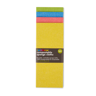 Ecoliving | Compostable Cleaning Cloth Rainbow 4 Pack | 1pc