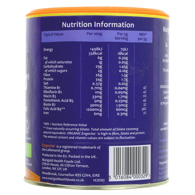 Organic Yeast Flakes - Nutritious, Gluten-Free, Vegan, and Fairtrade. Boost your meals with B vitamins and minerals. No VAT charged.