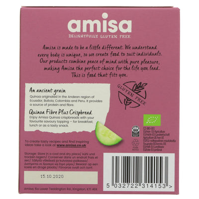 Amisa | Crispbread - Quinoa Fibre Plus | 100g