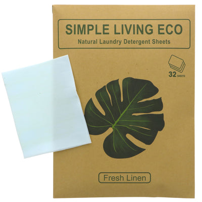 Simple Living Eco | Laundry Detergent Sheets | 32 Sheet