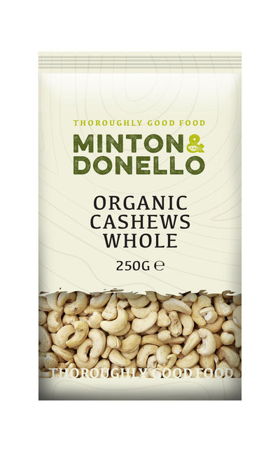 Minton & Donello | Organic Whole Cashews | 250g