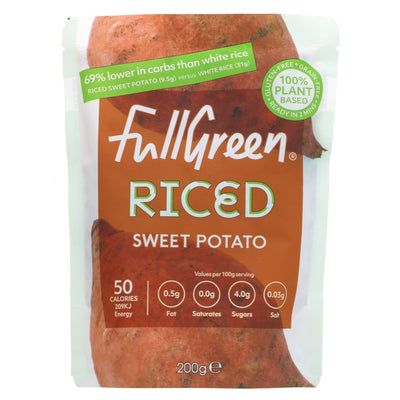 Fullgreen Riced Sweet Potato: Vegan, versatile, and healthy - use as a side, mash, or even make waffles or brownies!