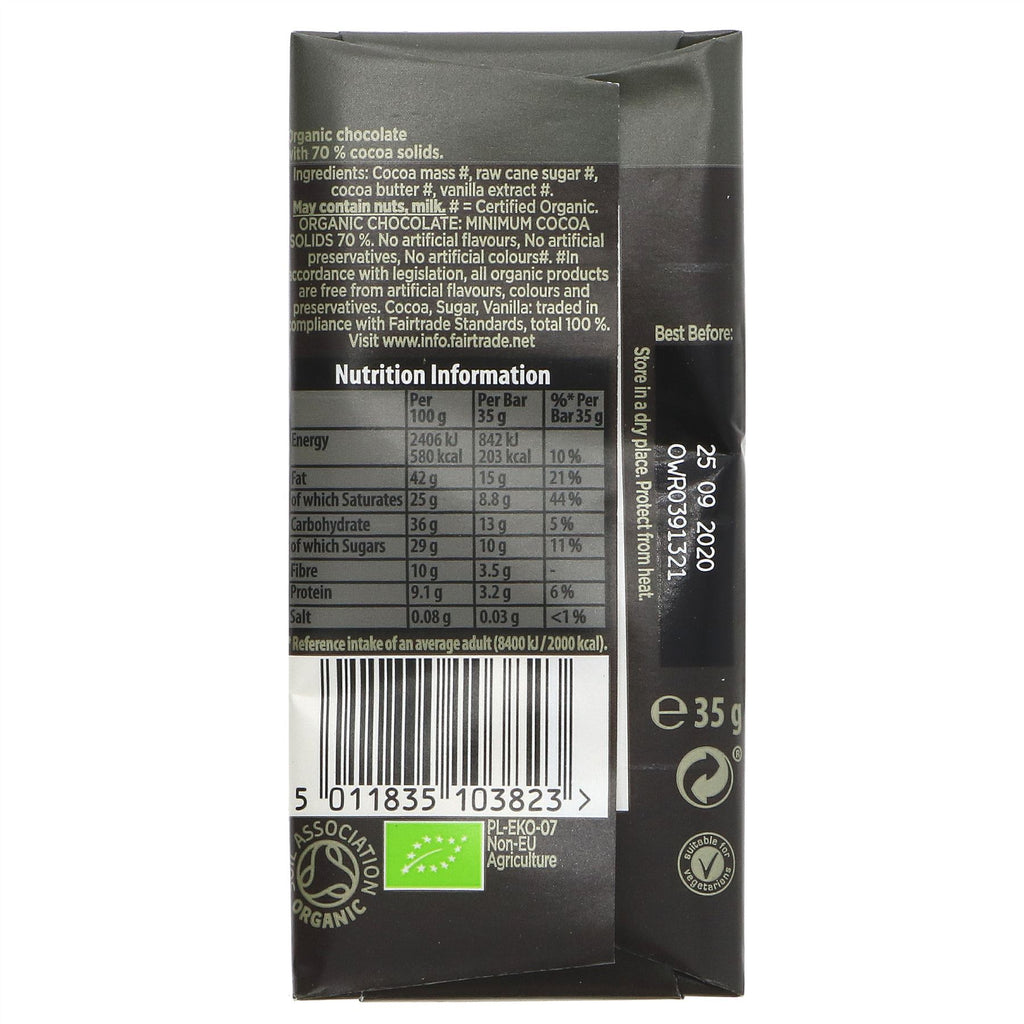 Green & Blacks | 70% Dark Chocolate | 35G