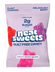 Neat Sweets | Neat Sweets Low Sugar Plant Based Fruity Berry Gummy Bears 50g | 50g