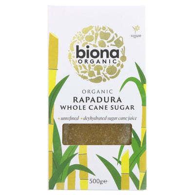 Organic vegan Rapadura/Sucanat sugar - rich caramel flavor perfect for baking & sweetening drinks. Unrefined wholefood guilt-free sweet tooth solution!