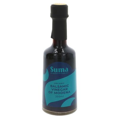 Suma's OG Balsamic Vinegar; rich, intense & organic. Perfect for dressings, marinades, & salads. Vegan friendly!