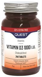 Quest | VITAMIN D 1000iu (33% EXTRA FREE) | 180+60 tablet