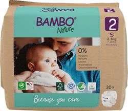 Bambo Nature | Bambo Nature Eco-Nappy Size 2 - 30 Nappies | 720g