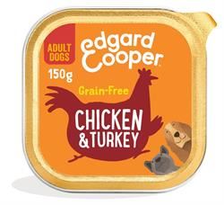 Edgard and Cooper | Chicken & Turkey Apple Cranberry & Carrot Tray for Dogs 150g | 150g