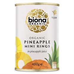 Biona | Mini Pineapple Rings in Pineapple Juice Organic 400g | 400g