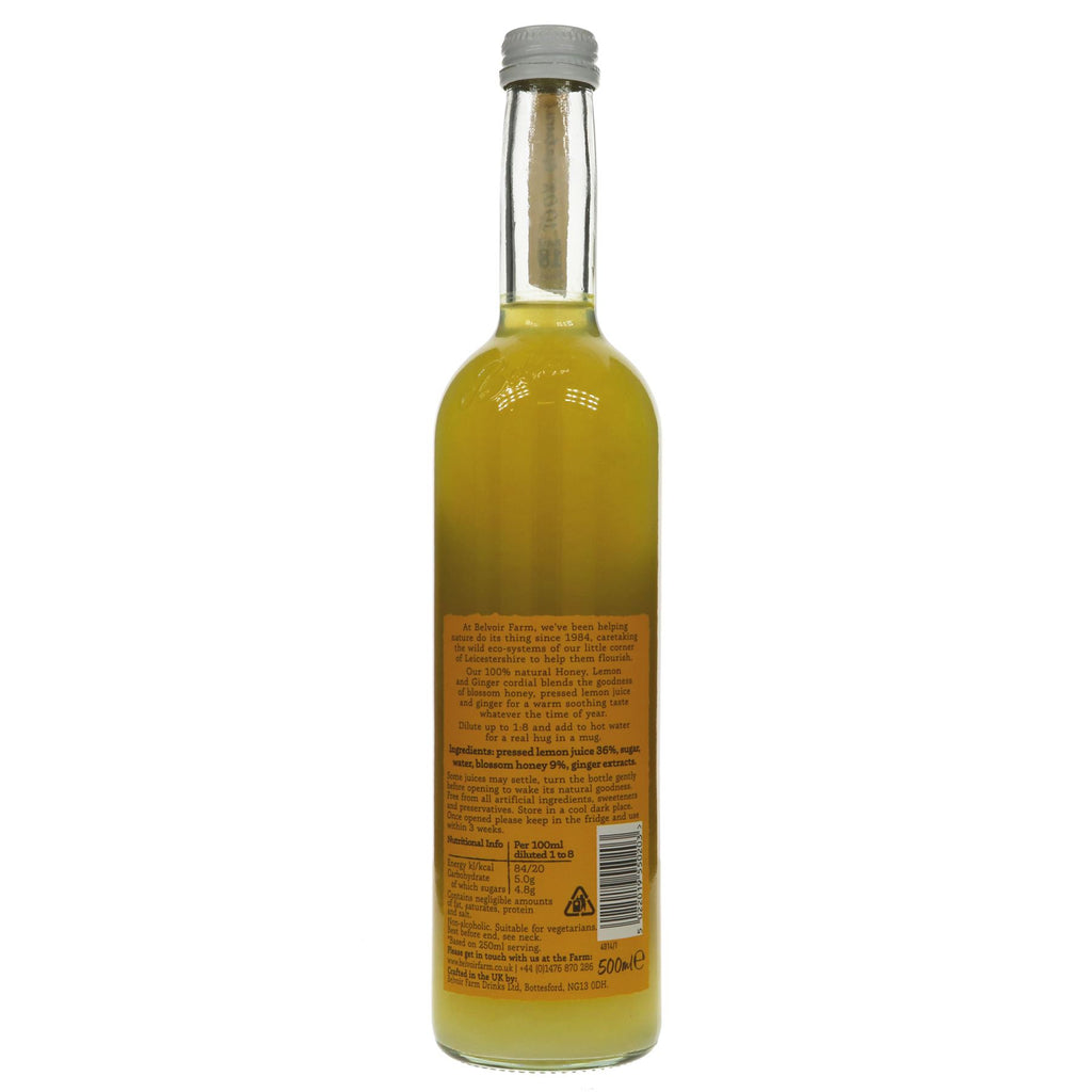 Belvoir | Honey Lemon & Ginger Cordial | 500ml