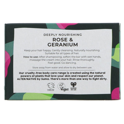 Alter/Native | Hair Conditioner Bar - Rose - With geranium | 90g