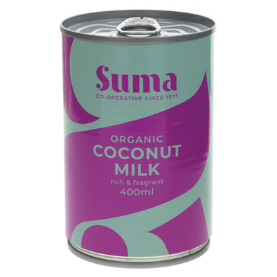 Organic, vegan Coconut Milk from Suma - perfect for cooking Far Eastern dishes. Direct from Sri Lankan farming co-op.