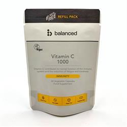 Balanced | Vitamin C 1000 30 Veggie Caps - Refill Pouch | 30 capsule