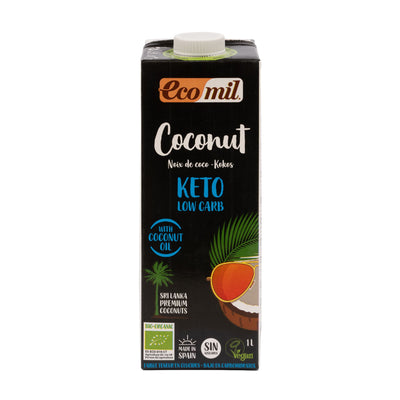 Ecomil | Coconut milk sugar-free Keto Bio | 1ltr