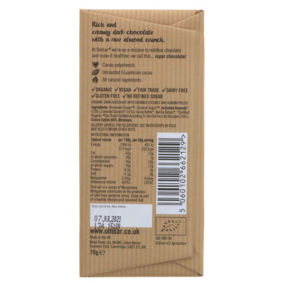 Ombar | Coco Almonds Raw Chocolate | 70G