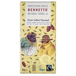 Bennetto | Organic Chocolate Bar Salted Caramel 80g | 80g