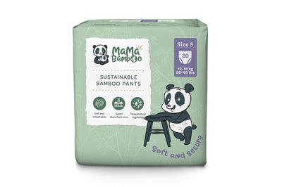 Mama Bamboo | Eco Nappy Pants - Size 5+ (Large Plus) | 20pc