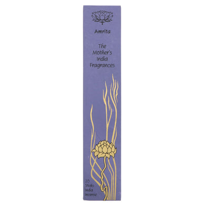 Fairtrade Incense - Amrita, Earthy & Spicy | 20 sticks | Mother's India | Perfect for meditation & relaxation.