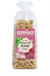 Amisa | Organic & Gluten Free Wholegrain Rice Penne 500g | 500g