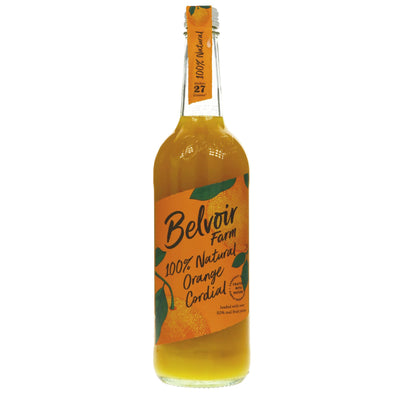 Belvoir Orange Cordial - 100% natural, gluten-free, vegan, and bursting with real pressed orange juices. No artificial sweeteners or preservatives.