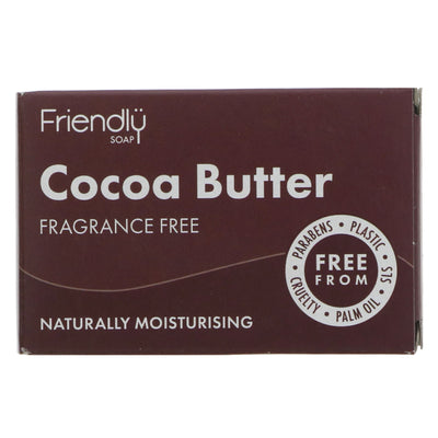 Eco-friendly cocoa butter cleansing bar for delicate skin - vegan and free from harmful ingredients.