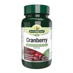 Natures Aid | Cranberry - 200mg (5000mg equiv) 90 Tabs | 90 tablet