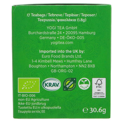 Yogi Tea | Green Energy - Green Tea, Guarana, Ginger | 17 bags