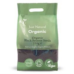 Just Natural Organic | Organic Black Sesame Seeds 250g | 250g