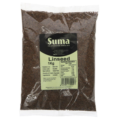 Suma Linseed/Flax: Rich in Omega-3, perfect for smoothies, salads, or bread. Vegan and quality guaranteed.