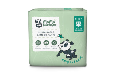 Mama Bamboo | Eco Nappy Pants - Size 4+ (Medium Plus) | 22pc