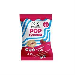 Pris Puddings | Pop Squares with Raspberry Jam 44g | 44g