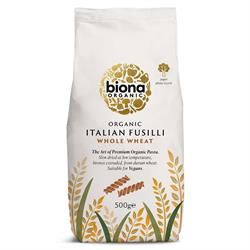 Biona | Organic Wholewheat Fusilli Pasta 500g | 500g