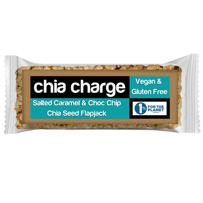 Chia Charge | Vegan Salt/Caramel Choc & Chia Flapjack | 30g